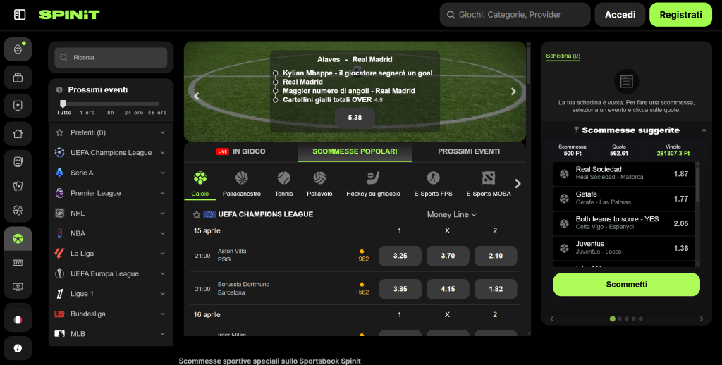 Spinit bookmaker